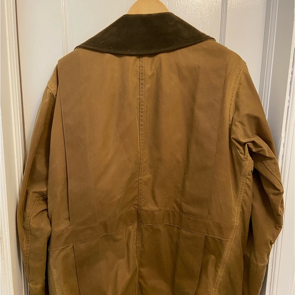 Filson Shelter Cloth Waterfowl Upland Waxed Coat Tan Medium Style 10091 - Picture 3 of 9